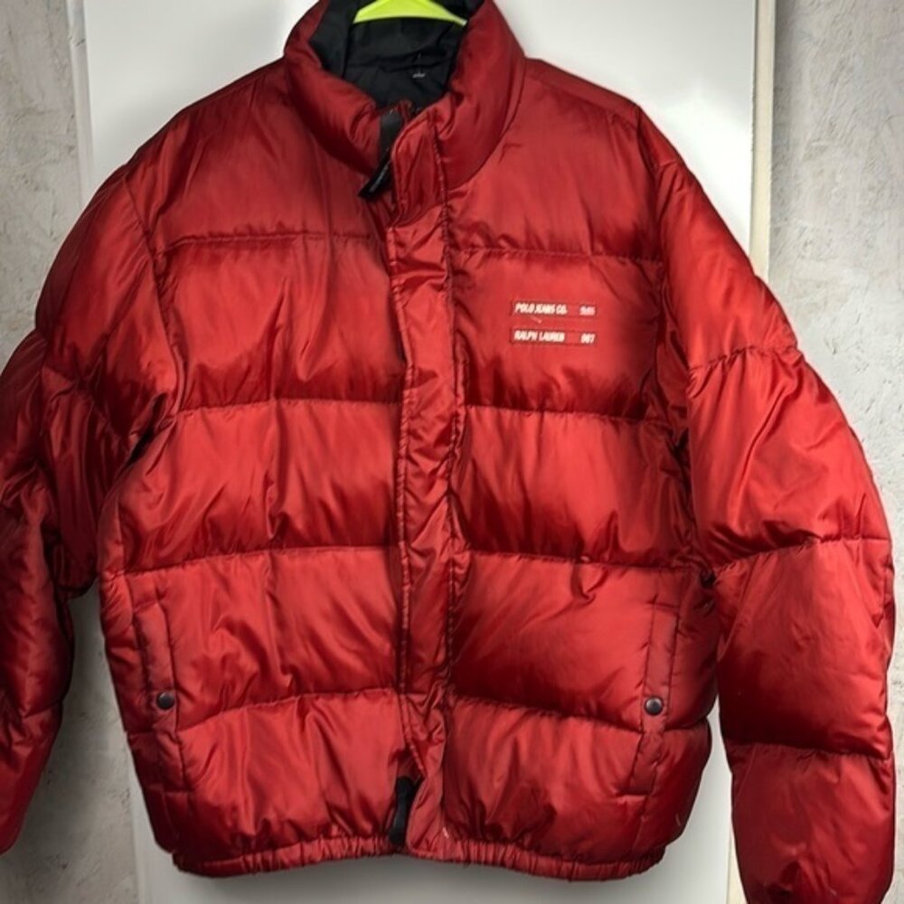 Polo Jeans co Ralph Lauren outerwear vtg red‎ down jacket